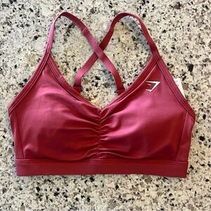 New GYMSHARK Ruched Sports bra XS